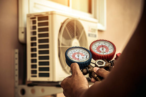 Professional Hvac technician working in Benson, MD